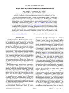 Lindblad theory of dynamical decoherence of quantum-dot excitons P. R. Eastham,