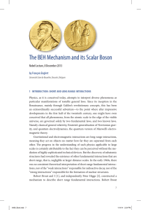 The BEH Mechanism and its Scalar Boson by François Englert