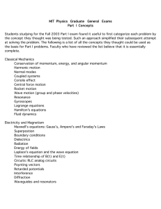 MIT  Physics  Graduate  General  Exams