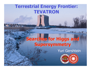 Terrestrial Energy Frontier: TEVATRON Searches for Higgs and Supersymmetry