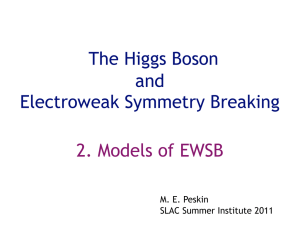 The Higgs Boson and Electroweak Symmetry Breaking