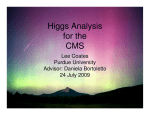 Higgs Analysis for the CMS Lee Coates
