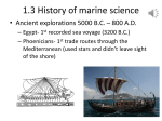 History of marine science