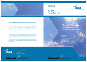 Climate Change – STRIVE Report Series No. 4