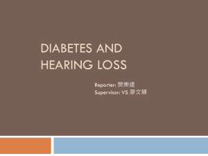 Diabetes and hearing loss