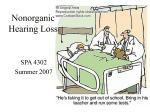 Nonorganic Hearing Loss