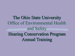 The Ohio State University Hearing Conservation Program