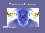 MENIERS DISEASE - Sveučilište u Zagrebu Medicinski fakultet