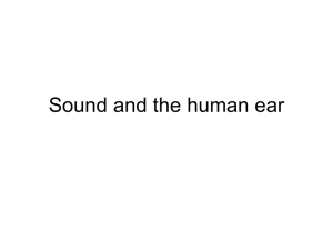 The ear and sound