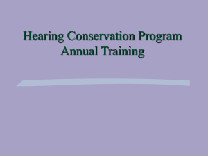The Ohio State University Hearing Conservation Program Annual