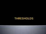 THRESHOLDS