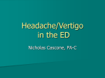 Headache in the ED