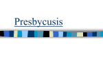 Presbycusis/Acoustic Neuroma