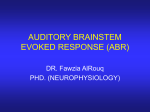AUDITORY BRAINSTEM EVOKED RESPONSE (ABR)
