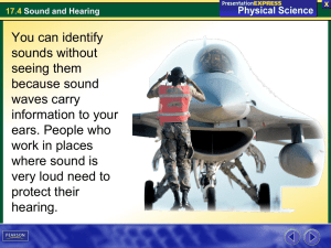 17.4 Sound and Hearing