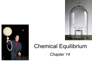 Equilibrium - AP Chemistry