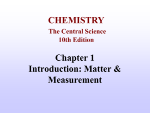 Classification of Matter