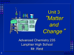 Chapter 2 Matter and Change