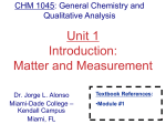 Chapter 1 Introduction: Matter and Measurement