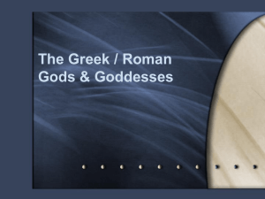 The Greek / Roman Gods & Goddesses