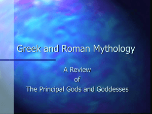 Greek and Roman Mythology - North Andover Middle School