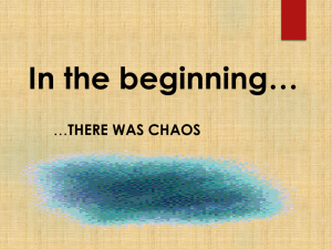 In the beginning…