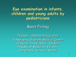 Eye examination in infants, children and young adults by pediatricians