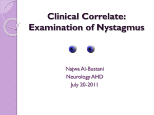 Clinical Correlate: Examination of Nystagmus