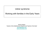 Ushers syndrome: An overview for professionals Working