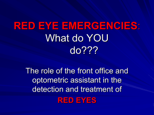 Red Eyes - Nebraska Optometric Association