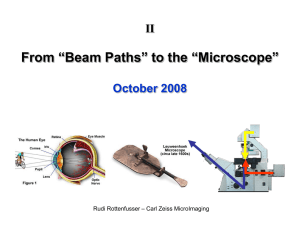 “Beam Paths” to the “Microscope”