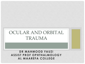 5 Ocular and Orbital Trauma