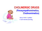 Cholinergic drugs