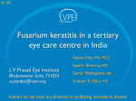 287: Fusarium Keratitis at a Tertiary Eyecare Center in India
