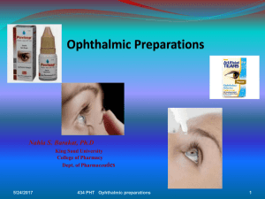 Ophthalmic Preparations