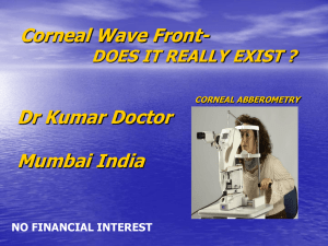 Corneal Wave Front