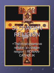 SLOVAKIAN RELIGION