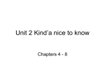Unit 2 Kind`a nice to know