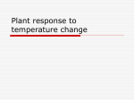 Plant response to temperature change