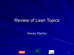 I. Review of Lean Topics