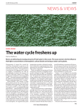The water cycle freshens up NEWS &amp; VIEWS