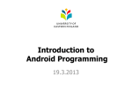 Android programming