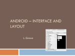 Android interface and layout lecture