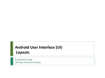 Android User Interface (UI) Layouts  By Shinping R. Wang