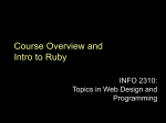 CS/CIS 130: Introductory Web Programming