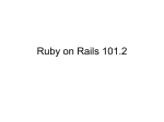 Ruby on Rails 101.2 - Amazon Web Services