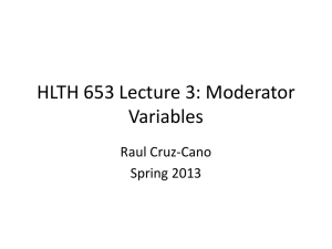 EIPB 698A Lecture 9