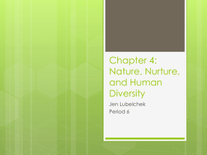 Nature, Nurture, and Human Diversity