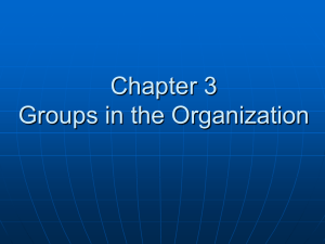 (1) differentiate between formal and informal groups