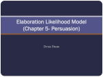 Elaboration Likeliness Model (Chapter 5